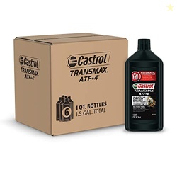 Castrol Transmax ATF+4 Automatic Transmission Fluid, 1 Quart, Pack of 
