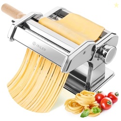 3-in-1 Pasta Maker, 9 Thickness Settings, Dough Rollers & 2 Size Cutte