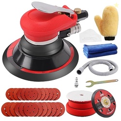 ZFE Random Orbital Sander 5" & 6" Pneumatic Palm Sander with Extra 5" 