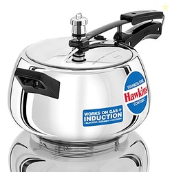 Hawkins 5 Litre Contura Pressure Cooker, Stainless Steel Inner Lid Coo