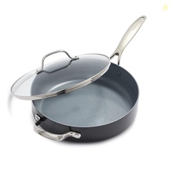 GreenPan Valencia Pro Hard Anodized Healthy Ceramic Nonstick 4.5QT Sau