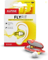 Alpine FlyFit - Earplugs for Pressure Relief & Preventing Ear Pain Whi