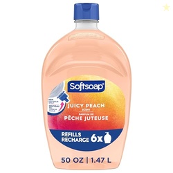 Softsoap Juicy Peach Liquid Hand Soap, Kitchen and Bathroom Hand Soap,