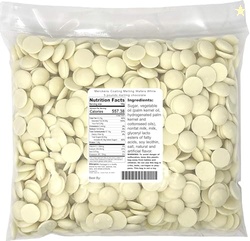 Merckens White Coating Melting Wafers, 5 lb (80 oz)