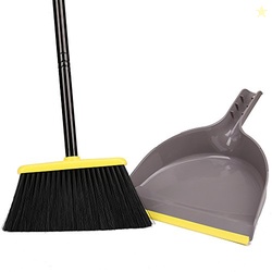 Broom and Dustpan Set,IndoorBroom with Dust pan Combo Set for Home,Ang