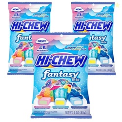 Hi Chew Candy Fantasy Mix - Rainbow Sherbet, Blue Hawaii, and Blue Ras