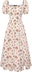 Scarlet Darkness Women's Floral Corset Dress with Split 2026 Summer Sp
