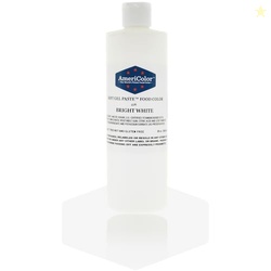 Food Coloring AmeriColor - Bright White Soft Gel Paste, 20 Ounce