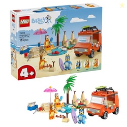 LEGO Bluey: Blueys Beach & Family Car Trip - Toddler Learning Toy for 