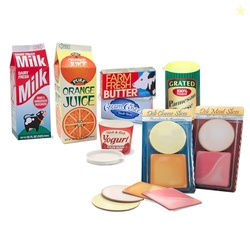 Melissa & Doug Fridge Fillers Grocery Play Food Cartons (8 Pieces) Woo