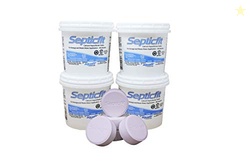 Septicfit Septic Chlorine Tablet - 4 Pail Value Pack - 6 Tablet Pails 