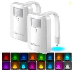 Chunace Toilet Light Motion Sensor 2 Pack for Bathroom Funny