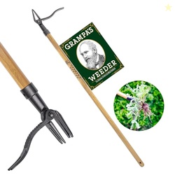Grampa's Weeder - The Original Stand Up Weed Puller Tool with Long Han