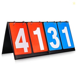 HRLORKC Scoreboard Score Keeper Score Flipper for Basketball Tennis Sp