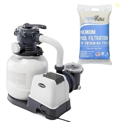 Intex 26645EG Krystal Clear 2100 GPH Sand Filter Pump for Above Ground
