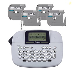 Brother PT-M95 P-Touch Monochrome Label Maker Bundle (4 Label Tapes In