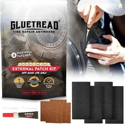GlueTread External Patch Kit - for Tubeless Tires - No Need to Remove 