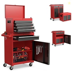 Goplus Rolling Tool Chest, 5-Drawer Tool Box Organizer w/Lockable Whee