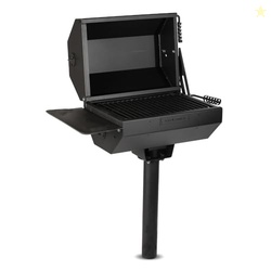 Ash & Ember Park-Style Grill & Smoker, 390 Sq. In Charcoal Grill with 