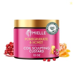 Mielle Organics Pomegranate & Honey Curl Cream - Coil Sculpting Custar