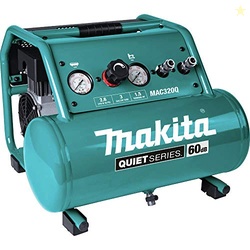Makita MAC320Q Quiet Series 1-1/2 HP, 3 Gallon, Oil-Free, Electric Air