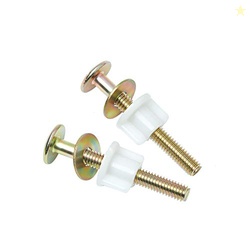 2Pcs Toilet Seat Screws, Steel Toilet Seat Hinge Bolts and Nuts, Heavy