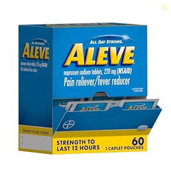 Aleve Pain Reliever & Fever Reducer Naproxen Sodium Caplets, Body and 