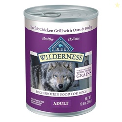 Blue Buffalo Wilderness Adult Wet Dog Food with Wholesome Grains, Made