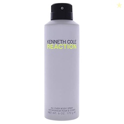 Kenneth Cole Reaction All Over Body Spray for Men, Notes of Juicy Lime