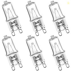 YBEK G9 Halogen Bulb 120V 25W T4 Type 2 Pin Base, Replacement for Rang