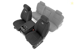 Rough Country Neoprene Front Seat Covers for Chevy Silverado & GMC Sie