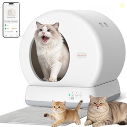 MeoWant Self-Cleaning Cat Litter Box, Integrated Safety Protection Aut