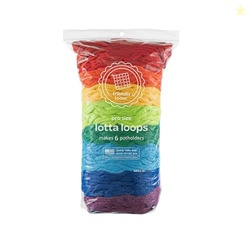 Friendly Loom Quality Cotton Weaving Loops in Rainbow Colors  10 PRO S