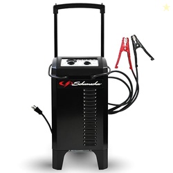 Schumacher Electric Wheeled Manual 10A Car Battery Charger and 200A En