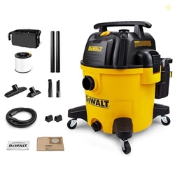 DEWALT 10 Gallon Shop Vacuum Wet and Dry, 5.5 Peak HP Poly Wet Dry Vac