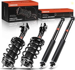 A-Premium Front and Rear Complete Struts Compatible with [Sedan] Honda