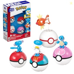 MEGA Pokmon Action Figure Building Toys Set, Water-Type Trainer Team w