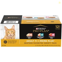 Purina Pro Plan Grain Free Senior Wet Cat Food Variety Pack Pate, SENI