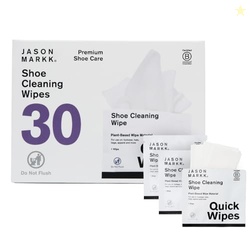 Jason Markk Plant-Based Quick Wipes, Shoe Cleaner, 30 Pack, Individual