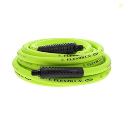 Flexzilla Air Hose, 3/8 in. x 25 ft., 1/4 in. MNPT Fittings, Heavy Dut