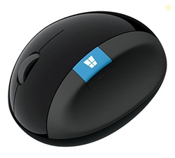 Microsoft Sculpt Ergonomic Mouse, Black - Wireless Mouse for Natural W