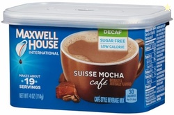 Maxwell House International Sugar-Free Decaf Suisse Mocha Beverage Mix