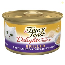 Purina Fancy Feast Delights With Cheddar Grilled Turkey and Cheddar Ch