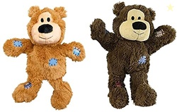 Kong Wild Knots Bears Durable Dog Toys Size:Small/Med Pack of 2 Small 