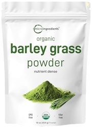 Organic Barley Grass Powder, 16 Ounces | US Grown | Rich in Vitamins, 