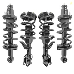 COMPLETESTRUTS - Front & Rear Complete Strut Assemblies with Coil Spri