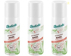 Batiste Dry Shampoo Bare Mini Travel Size 1.06 oz (Pack of 3)