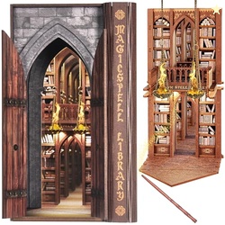 Dolphin Island DIY Book Nook Kit for Adults, Infinite Magicspell Libra