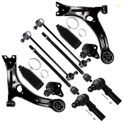 12-PC SET Suspension Kit for 2009-2013 for Toyota Corolla Front Lower 