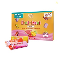 ChocZero Sugar Free Fruit Chews, Chewy Taffy Candy, Low Carb, Keto Fri